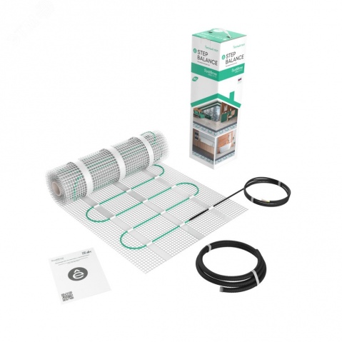 Теплый пол (мат нагревательный) STEP TURBO STM200010, 200 Вт/м2, 200 Вт, 1 м2 STM200010 Systeme Electric