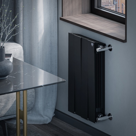 Биметаллический радиатор Royal Thermo PianoForte 500 – 4 секц. (Черный)