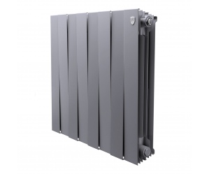 Биметаллический радиатор Royal Thermo PianoForte 500 – 8 секц. (Серебристый)
