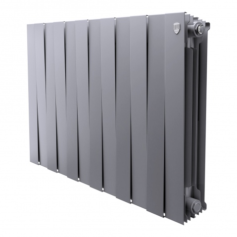 Биметаллический радиатор Royal Thermo PianoForte 500 – 12 секц.(Серебристый)