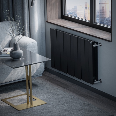 Биметаллический радиатор Royal Thermo PianoForte 500 – 12 секц.(Черный)
