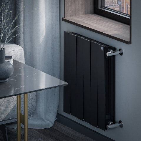 Биметаллический радиатор Royal Thermo PianoForte 500 – 6 секц.(Черный)
