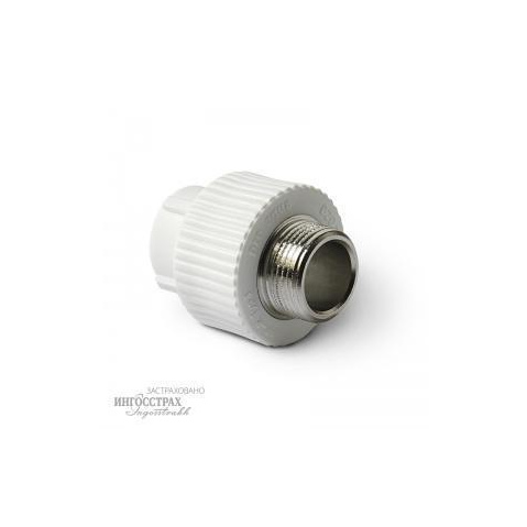Муфта комб. переходная 20  х 1/2'' (нар. рез.) Белая