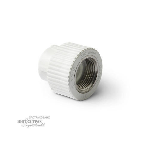 Муфта комб. переходная 25 х 1/2'' (внутр. рез.)Белая