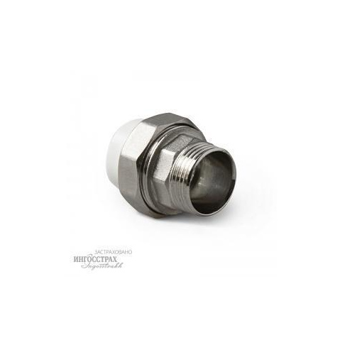 полипропиленовая труба ProAqua Муфта разборная 40 х 1 1/4'' НАР. резьба Белая