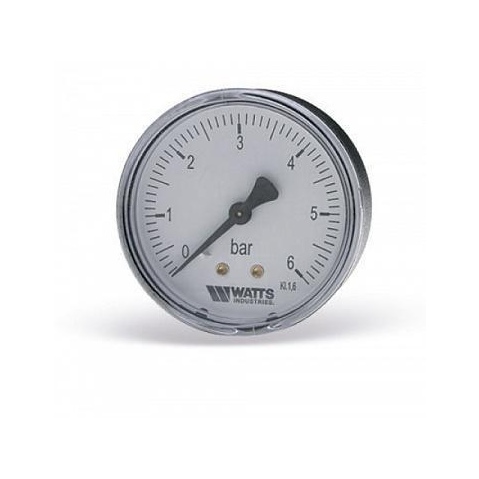 Предохранительная арматура Watts Манометр аксиальный F+R100(MDA) 1/4'' (0-6 bar) 10008092