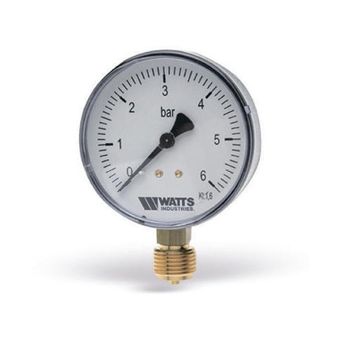 Предохранительная арматура Watts Манометр радиальный F+R200(MDR) 1/4'' (0-6 bar) 10007378