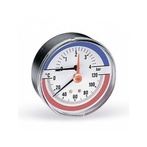 Предохранительная арматура Watts Термоманометр  аксиальный F+R818 1/2'' (0-6 bar) 10018742